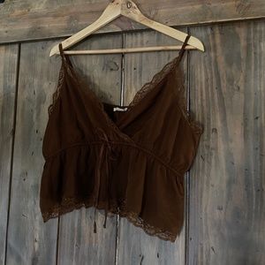 American Eagle Lace Cropped Cami
